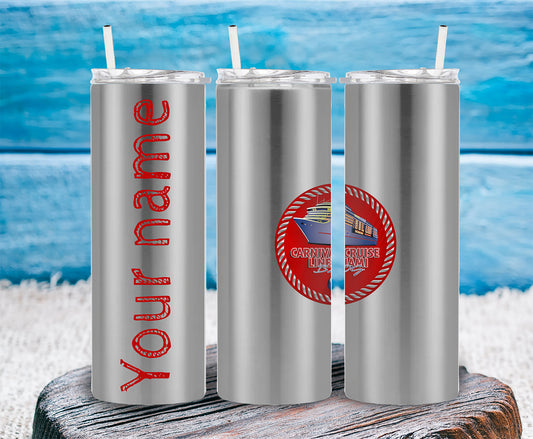 20 Oz Stainless Steel Tumbler CCL Miami Blog small Logo for him.