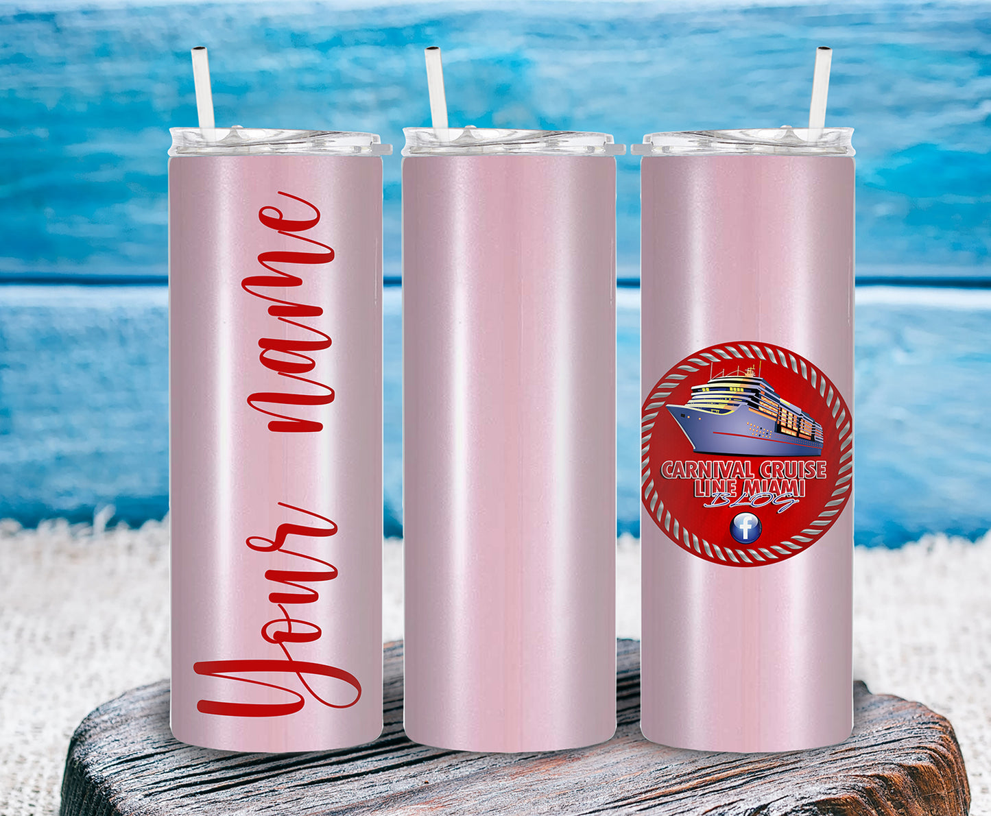 20 Oz Pink Tumbler CCL Miami Blog Small Logo